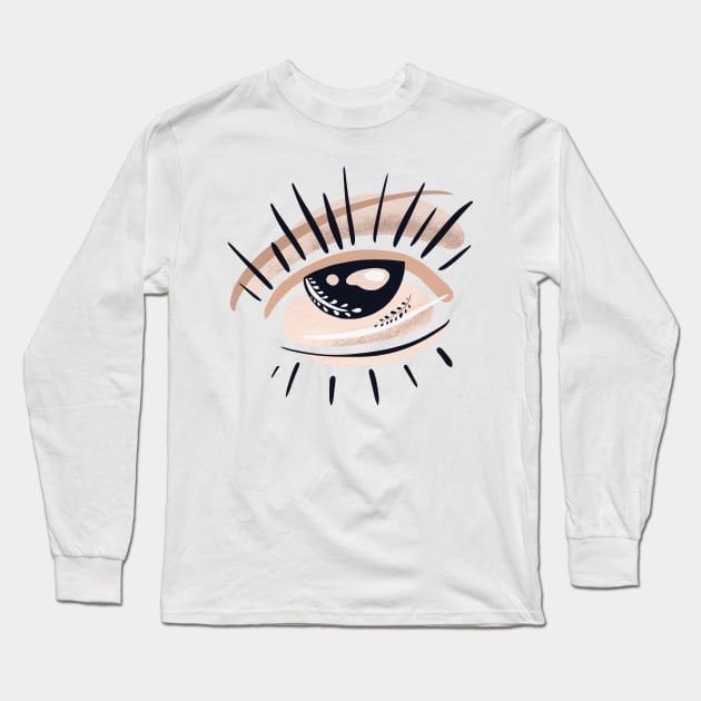 Eye Long Sleeve T-Shirt by valentyna mohylei